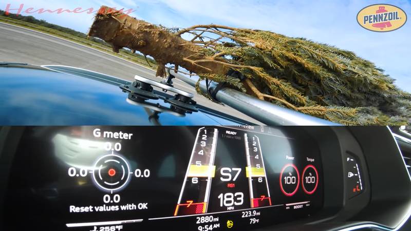 This Audi RS6 Sleigh Takes A Christmas Tree For A Ride!
- image 1042657