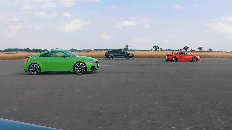Watch The Lamborghini Urus Fight It Out Against The Audi TT-RS, The Porsche Cayman GT4, and The Volkswagen Golf R
- image 1016749