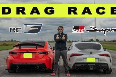 Drag Race: Lexus RC-F Vs Toyota GR Supra