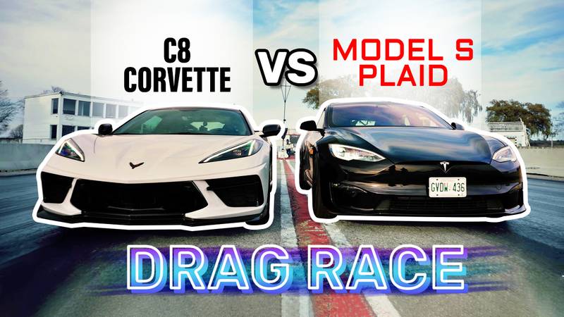 Model S Plaid vs C8 Corvette with Z51 Package