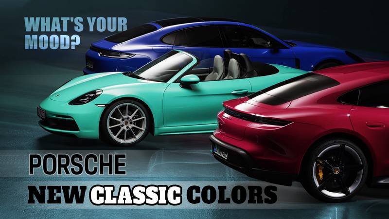 Porsche Adds New Classic Colors To Its Paint-To-Sample Program