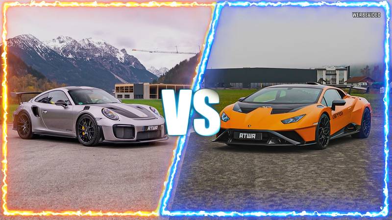 This Porsche GT2 RS Shows The Lamborghini Huracan STO Who The Real Boss Is! 
