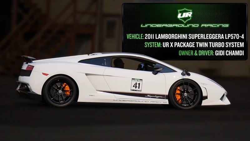 Underground Racing Gallardo Sets New 1/2 Mile World Record: Video