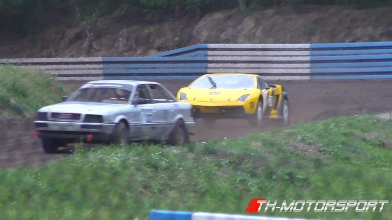 Watch a Lamborghini Gallardo and Audi 80 V8 BiTurbo Duke It Out Autocross Style